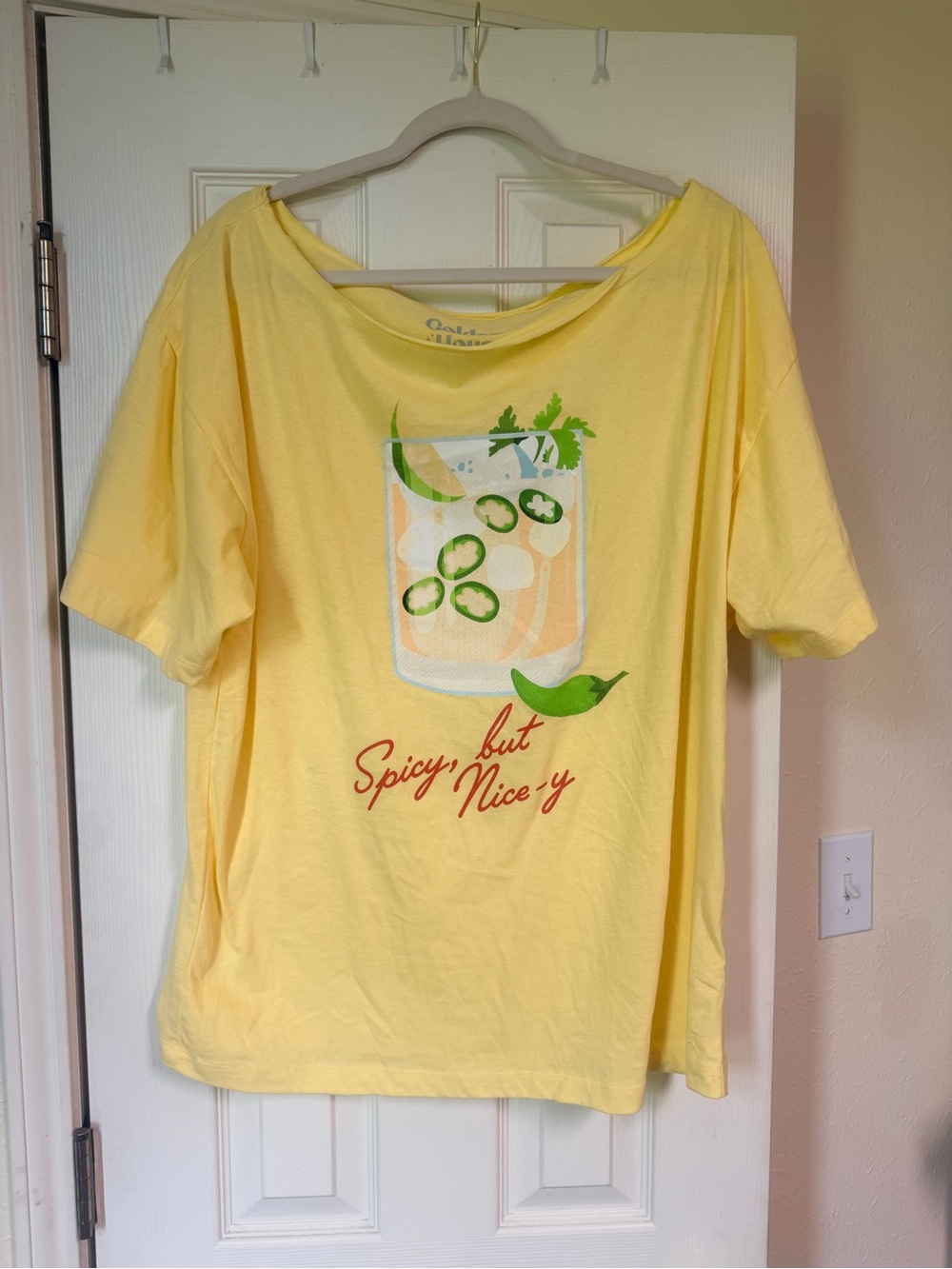 Spicy but Nice-y Yellow Short Sleeve Tee